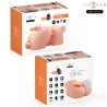 INTENSE DEEP TOUCH - GINGER VAGINAL MASTURBATOR WITH SUCTION, HEAT, VIBRATION AND VOICE EFFECTS WITH