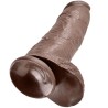 KING COCK - DILDO BROWN WITH BALLS 30.48 CM