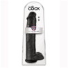 KING COCK - REALISTIC DILDO WITH TESTICLES 38 CM BLACK