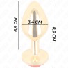 KINK -  PLUG ANAL GOLD ROSE RED SIZE M