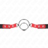 KINK - GAG WITH MULTIPLE O-RINGS 4 / 4.8 CM RED 38 X 56 CM
