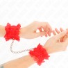 KINK - LACE ELASTIC WRIST RESTRAINTS RED