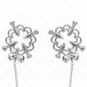 KINK - METAL FLOWER NIPPLE CLAMPS WITH CHAIN