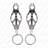 KINK - O-RING JAPANESE CLOVER NIPPLE CLAMPS SILVER
