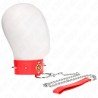 KINK - RED DIAMOND NECKLACE WITH BELT 65 CM AJDUSTABLE 35-51 CM X 7 CM