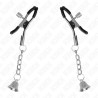 KINK - SILVER BELL PENDANT NIPPLE CLAMPS 6 CM