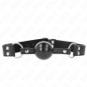 KINK - SOFT AND SOLID BALL 4 CM GAG WITH LEATHERETTE STRAP 62 x 2.5 CM ADJUSTABLE 42-58 CM