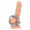 KINK - TRIPLE CHROME METAL PENIS RING 3.8 CM TO 5 CM MODEL 1
