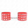 KINK - WRIST RESTRAINTS WITH SNAP FASTEN RED ADJUSTABLE 19-24 CM X 5.5 CM