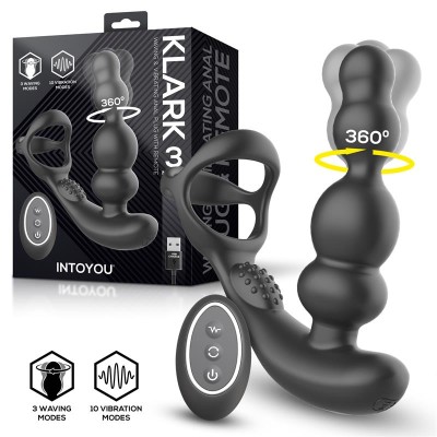 Klark Plug Anal Oscilante con Vibración y Control Remoto