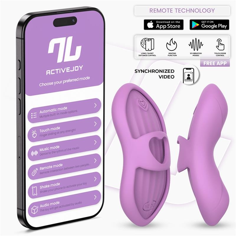 Laia Estimulador de Dedo con Calor y Funda con APP Lavanda