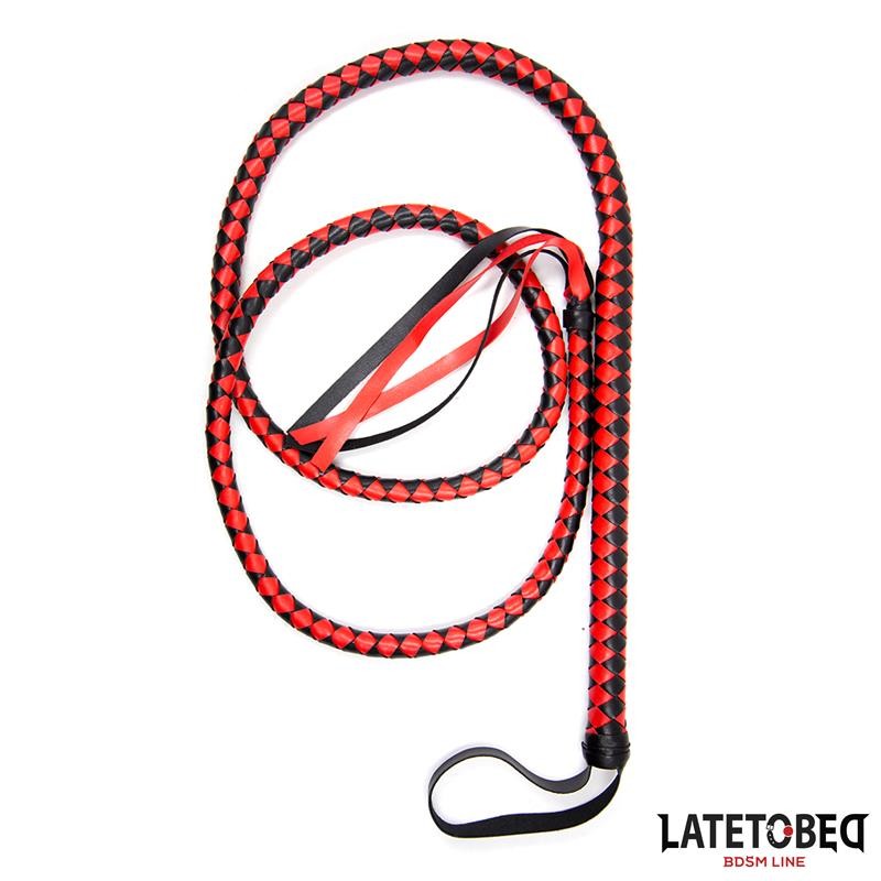 Látigo Largo Rojo y Negro 210cm