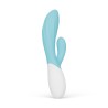LELO - INA TWIST DOUBLE VIBRATOR RABBIT FOR G-SPOT AND CLITORIS BLUE
