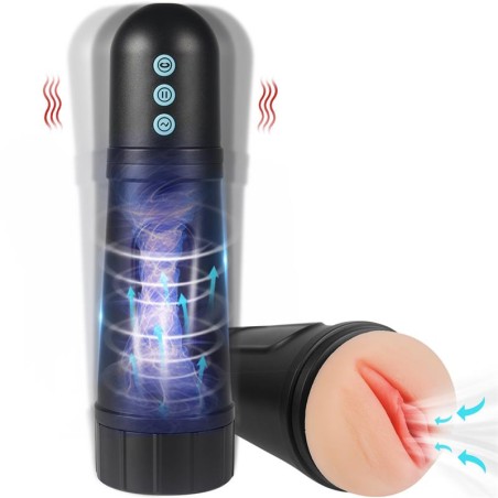 Locker Masturbador con Vibración y Efecto Succión Vagina