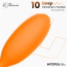 Logan Huevo Vibrador con APP Silicona Unibody Naranja