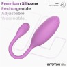 Logan Huevo Vibrador con APP Silicona Unibody Púrpura