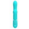 Mariana Vibrador 4 en 1 Silicona Turquesa