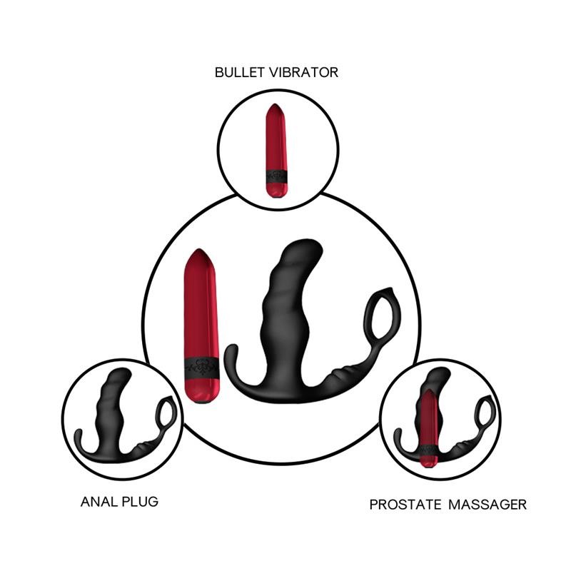 Masajeador Prostático y Plus Anal con Vibración