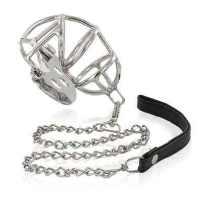 METAL HARD - METAL CHASTITY RING WITH STRAP