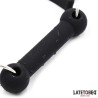 Mordaza Hueso Silicona Negro Ajustable