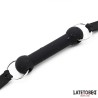 Mordaza Hueso Silicona Negro Ajustable