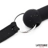 Mordaza Hueso Silicona Negro Ajustable