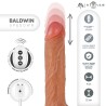 MR INTENSE - BALDWIN REALISTIC MULTIFUNCTIONAL WITH VIBRATION, UP AND DOWN REMOTE CONTROL, 22 CM - O