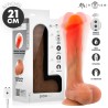MR INTENSE - BRADLEY SILICONE VIBRATING DILDO WITH HEAT EFFECT AND REMOTE CONTROL 21 CM -Ã- 4.2 CM
