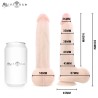 MR INTENSE - BRUCE M SILICONE DILDO WITH TESTICLES 20 CM -Ã- 4.5 CM