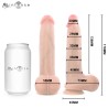 MR INTENSE - BRUCE S SILICONE DILDO WITH TESTICLES 17.8 CM -Ã- 4 CM