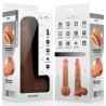 MR INTENSE - BRUCE XL SILICONE DILDO WITH TESTICLES 25.5 CM -Ã- 5.5 CM