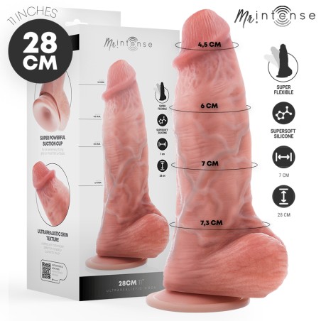 MR INTENSE - EXTRABIG SPENCER SILICONE DILDO 28 CM -Ã- 7.3 CM