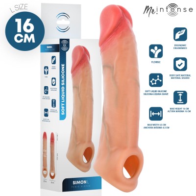 MR INTENSE - SIMON L SILICONE PENIS COVER 16 CM -Ã- 4.5 CM