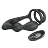 MR PLAY - VIBRATING ANAL PLUG WITH PENIS RING REMOTE CONTROL