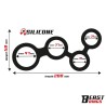 Multi-Anillo para el Pene Silicona 47 mm