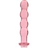 NEBULA SERIES BY IBIZA - MODEL 10 DILDO BOROSILICATE GLASS PINK 16.5 CM -O- 3.5 CM