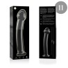 NEBULA SERIES BY IBIZA - MODEL 11 DILDO BOROSILICATE GLASS CLEAR 16 CM -O- 3 CM