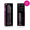 NEBULA SERIES BY IBIZA - MODEL 12 DILDO BOROSILICATE GLASS PINK 17 CM -O- 3.5 CM