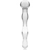NEBULA SERIES BY IBIZA - MODEL 13 DILDO BOROSILICATE GLASS CLEAR 18 CM -O- 3.5 CM