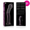 NEBULA SERIES BY IBIZA - MODEL 18 DILDO BOROSILICATE GLASS PINK 18.5 CM -O- 3.5 CM