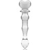 NEBULA SERIES BY IBIZA - MODEL 21 DILDO BOROSILICATE GLASS CLEAR 20.5 CM -O- 3.5 CM