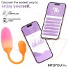 NexEgg Huevo Vibrador Silicona Doble Capa App Naranja/Rosa