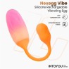 NexEgg Huevo Vibrador Silicona Doble Capa App Naranja/Rosa