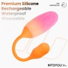 NexEgg Huevo Vibrador Silicona Doble Capa App Naranja/Rosa