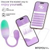 NexEgg Huevo Vibrador Silicona Doble capa con App Lila/Pistacho