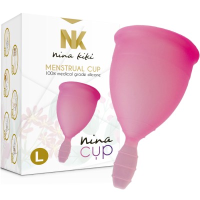 NINA KIKÃ - MENSTRUAL CUP PINK - SIZE L