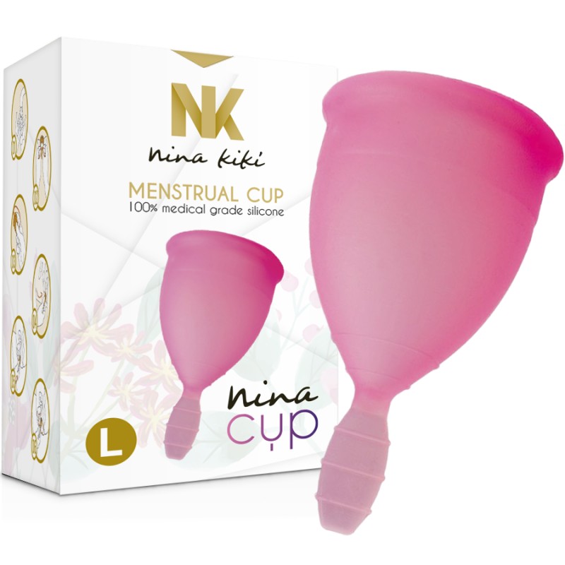 NINA KIKÃ - MENSTRUAL CUP PINK - SIZE L