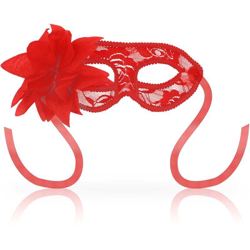 OHMAMA - MASKS MASKS WITH LACE AND RED FLOWER