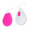 OHMAMA - TEXTURED VIBRATING EGG 10 MODES PINK AND WHITE