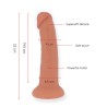 ONINDER - LARGE BOGOTÃ VIBRATOR DILDO 9 SPEEDS NATURAL 22 CM -O- 4.5 CM - FREE APP